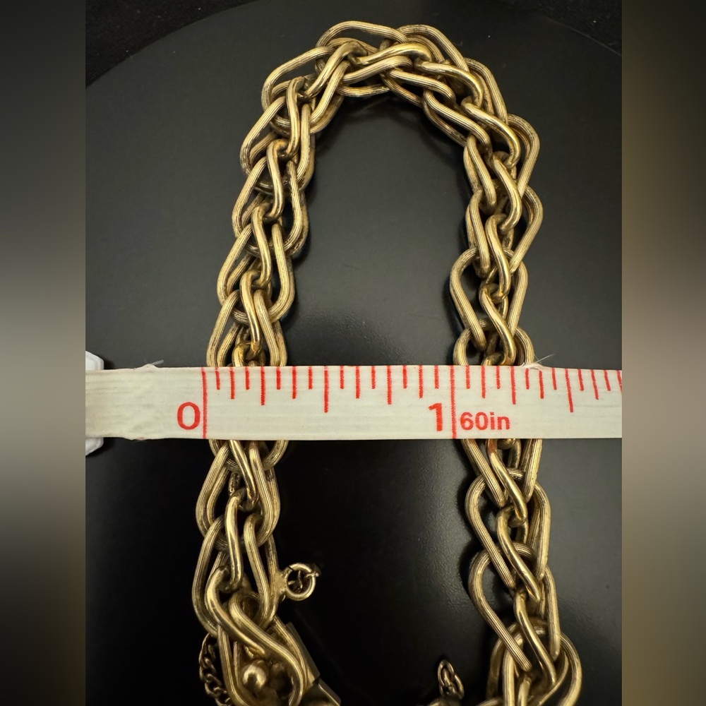 12K Gold Filled Fancy Link Bracelet - Picture 6 of 6